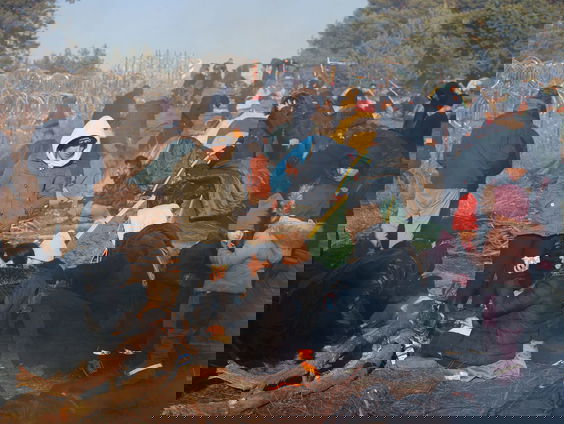 Wat gebeurt er aan de grens tussen Polen en Wit-Rusland?