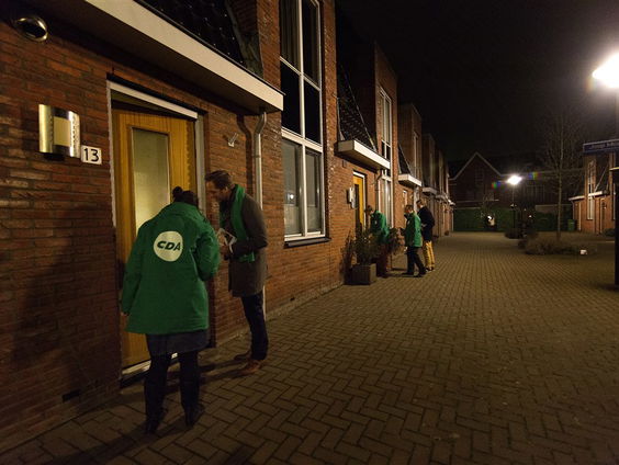 Op stap met het CDA-campagneteam in Leiden