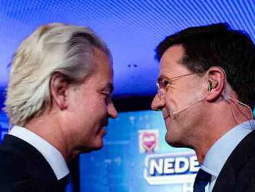 Mark Rutte en Geert Wilders in debat