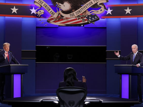 Laatste debat Trump en Biden