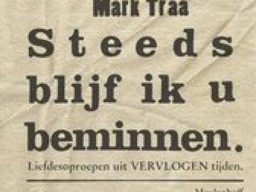 Mark Traa schreef een boek over de liefdesoproepen van vroeger