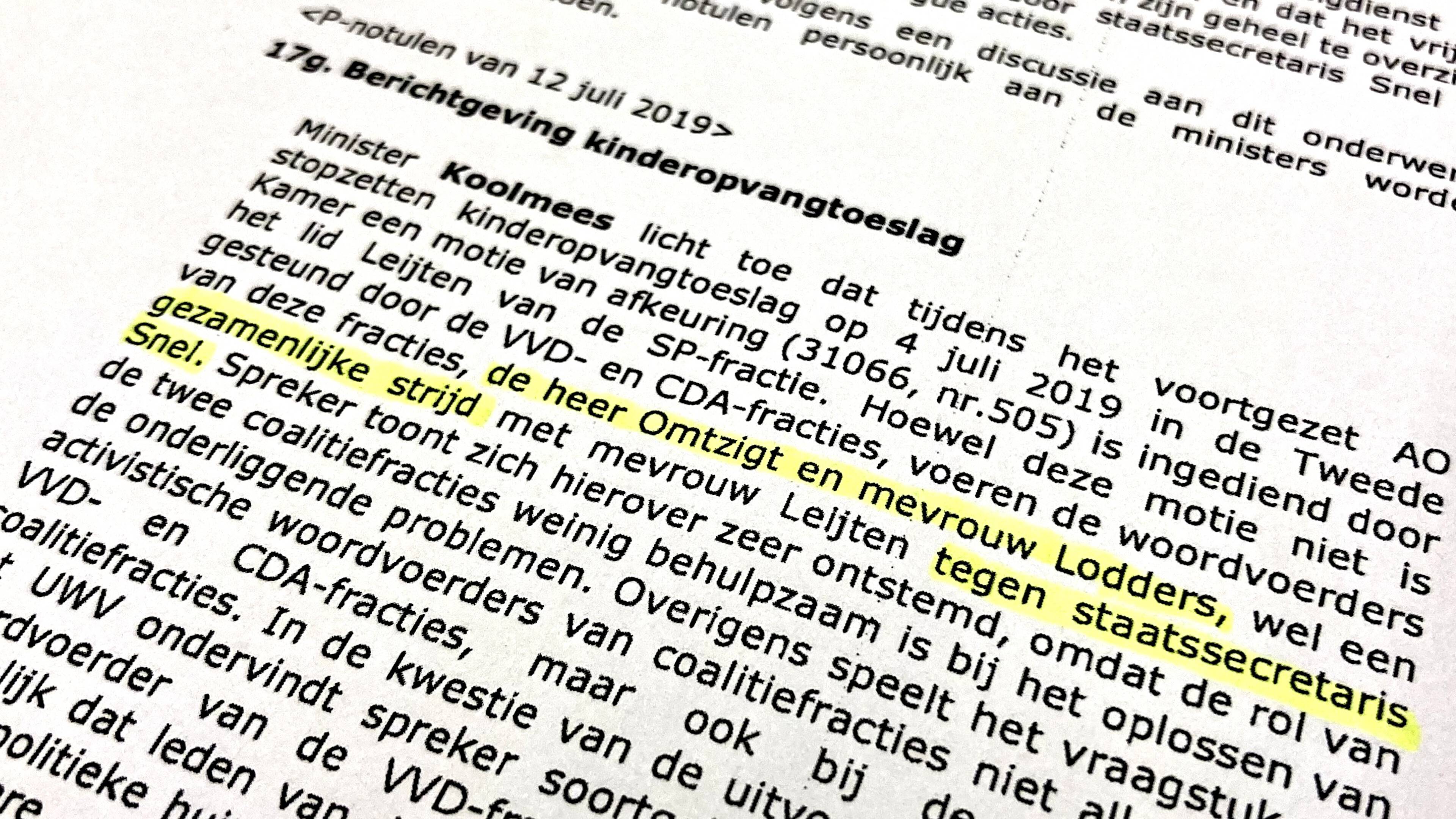Wat gebeurt er met het demissionair kabinet bij een motie van
