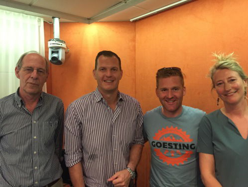 Bobbie Traksel en René van Brakel op De Perstribune