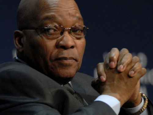 Spanning rond president Zuma Zuid Afrika