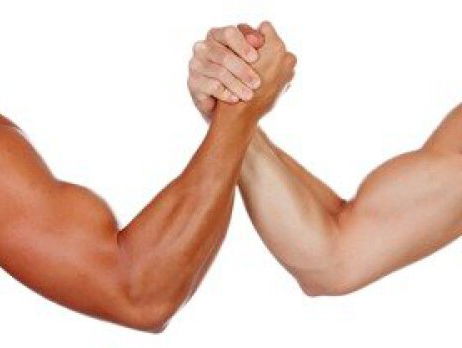 Armpje drukken tussen oliegiganten