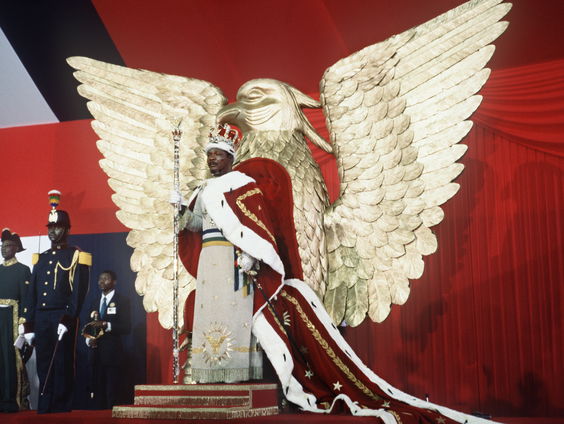 Keizer Bokassa, de dictator in een keizerlijk jasje