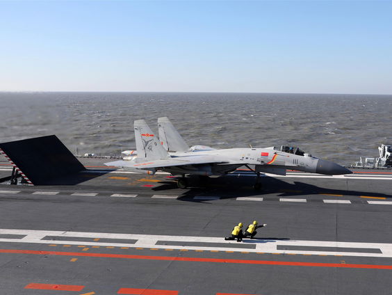 China toont spierballen richting Taiwan