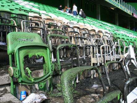 Op deze dag in het verleden: brand bij Groningen-Ajax in 2008