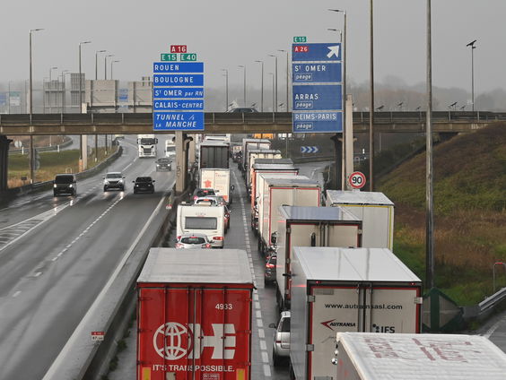 Veel chaos voor transportsector door reisbeperkingen VK