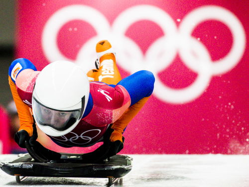 Talent Bram Zeegers over de slee