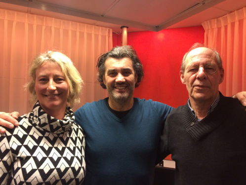 De Perstribune met ijshockeylegende Ron Berteling