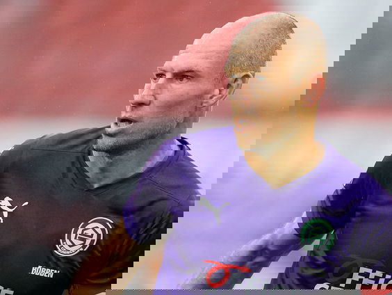 Arjen Robben en René Hake na FC Utrecht - FC Groningen