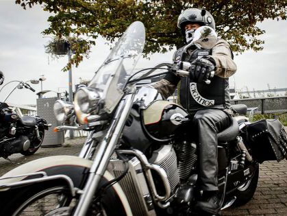 Op de motor naar je werk op Ride-to-Work-day