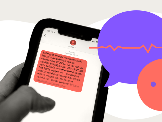 Nederlanders doen bijna nooit melding van valse sms-berichten