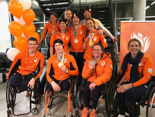 Paralympische sporters terug in Nederland