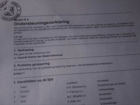 Afvalrace: kleine partijen colporteren voor steunverklaringen