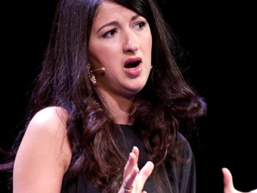 Zwaarbeveiligde Zineb El Rhazoui in De Balie