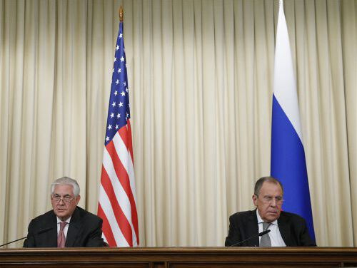 Persconferentie Tillerson en Lavrov