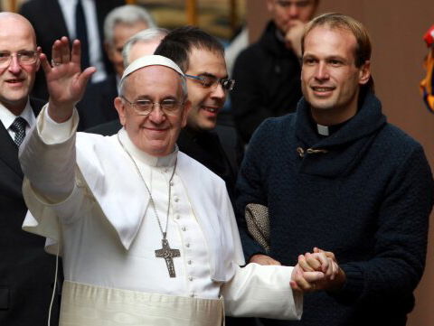 Hostie happen met de Paus