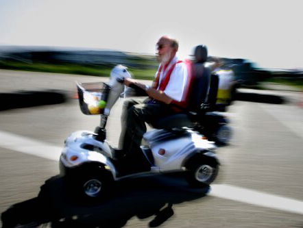 NK Scootmobiel op Circuit Zandvoort