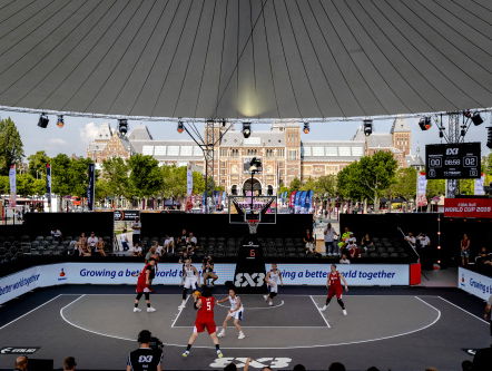 3x3 basketbal midden in Amsterdam