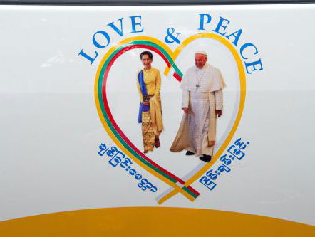 De Paus bezoekt Myanmar