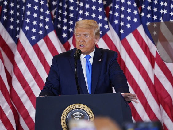 Donald Trump claimt overwinning