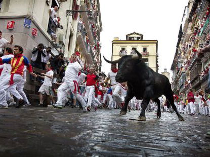 Pamplona in ban van stieren
