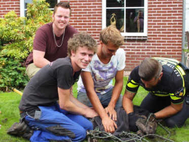 Patrick ving een kangoeroe in Staphorst