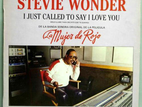 I just called to say I love you!