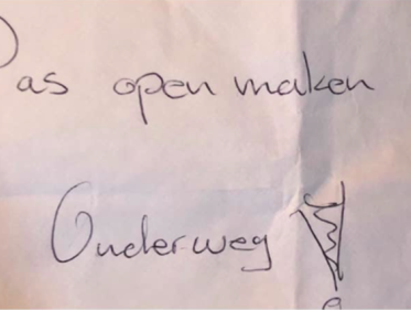 Help Miquell de eigenaar van de envelop vinden!