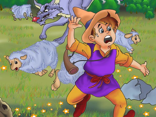 Het weer live vanuit het sprookjesbos door de wolf