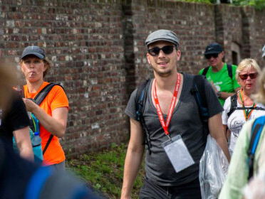 Frank loopt de vierdaagse op winterschoenen!