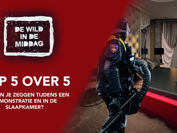 Top 5 over 5: Wat kun je zeggen tijdens een demonstratie en in de slaapkamer?