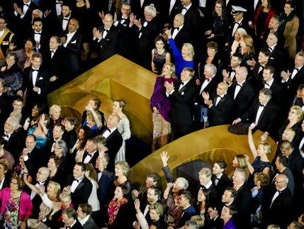 Anita Schuiling zat aan tafel met de Koning