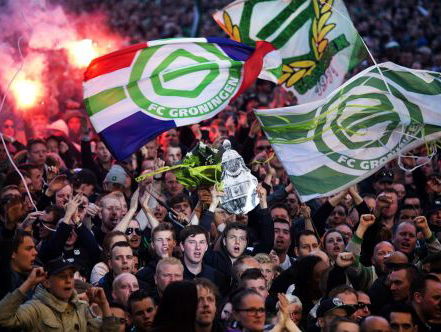 Het belangrijkste bezit van Groningen Fanatics is gejat: de vlag