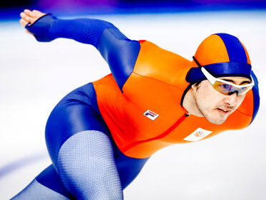Schaatser Kai Verbij vraagt 'Big Booty' aan voor ploeggenoot Ronald Mulder