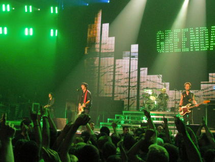 Joyce ging los bij Green Day