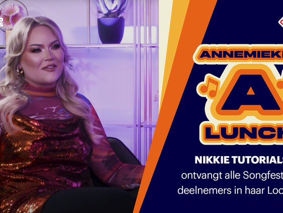 Nikkie Tutorials ontvangt alle Songfestival-deelnemers in haar LookLab