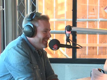 Ed Struijlaart in de studio