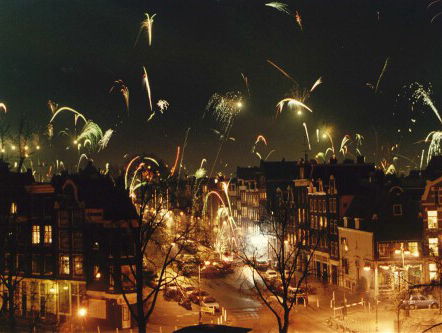 Vuurwerkprotest in Den Haag