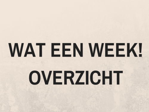 De week van een boze NOS, pannenkoeken in Gambia en de stroomstoring!