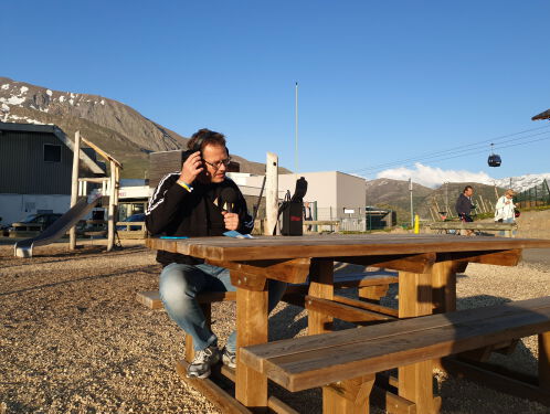 Alpe d'HuZes-napraat met Bert van Radio 5