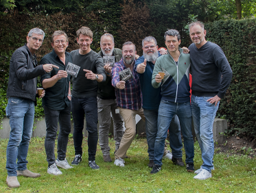 Rowwen Hèze in de studio