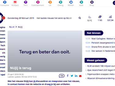 Hoofdredacteur Gert-Jaap Hoekman reageert op ophef NUjij