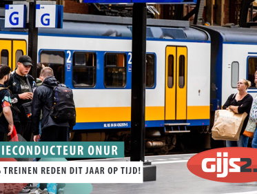 92,6% van de treinen reden afgelopen jaar op tijd!