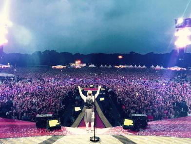 Ed Struijlaart was bij Robbie Williams