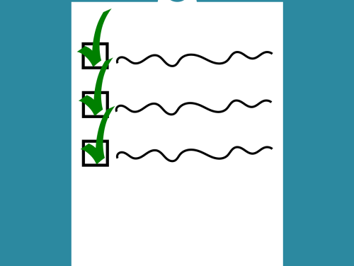 Het is de dag van de checklist! Jeroen heeft daar een goeie top voor.