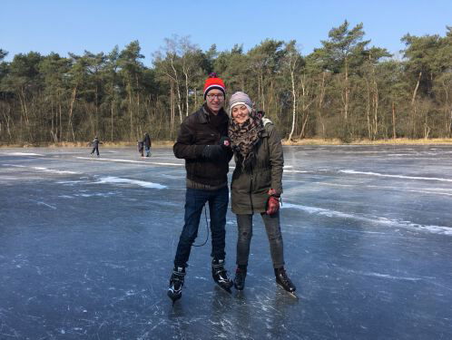 Frits in de vrieskou in Dwingeloo