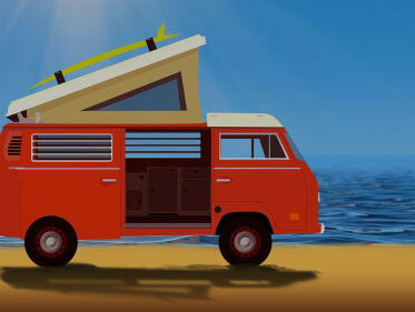 Roelie heeft een draaibaar camperplateau gemaakt, dus je kampeert altijd in de zon!